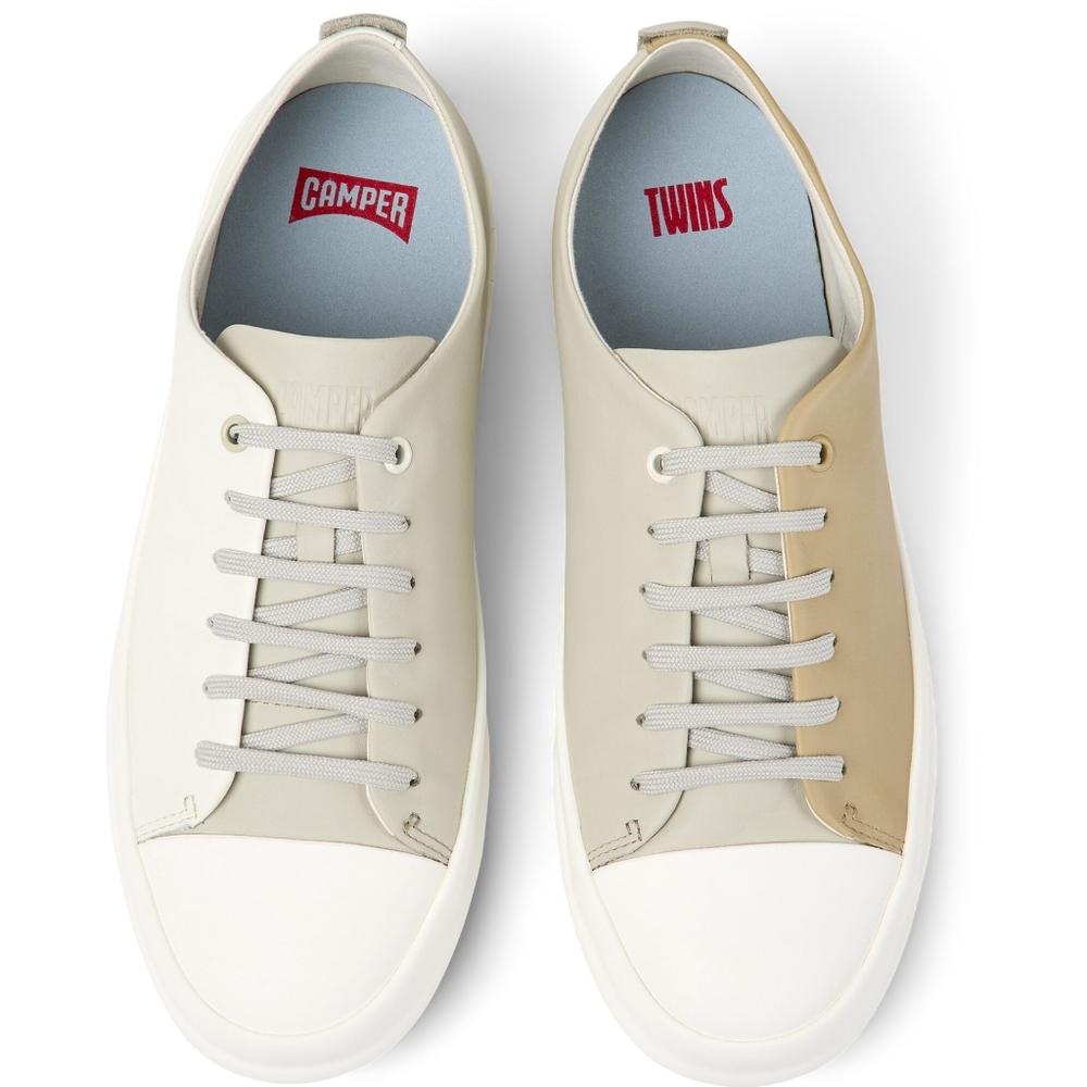 Camper Men's Sneakers in Cream and Tan